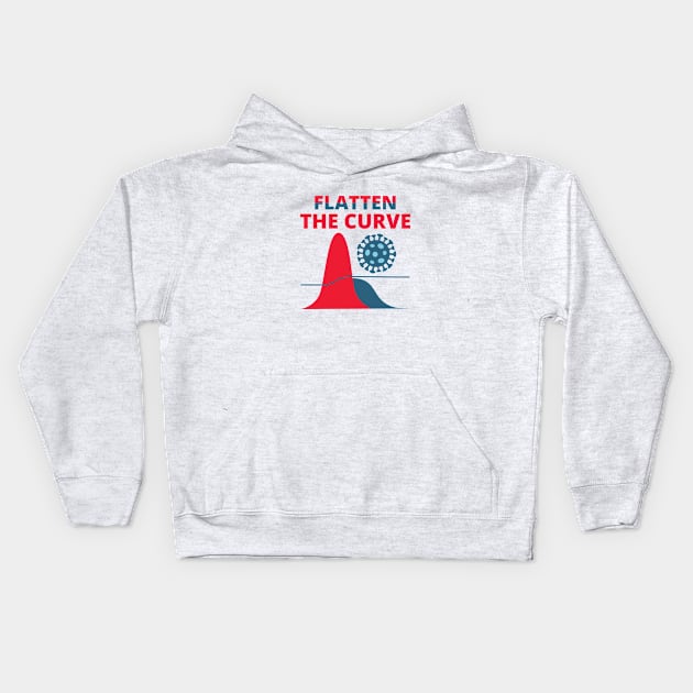 Flatten The Curve Kids Hoodie by T-Culture